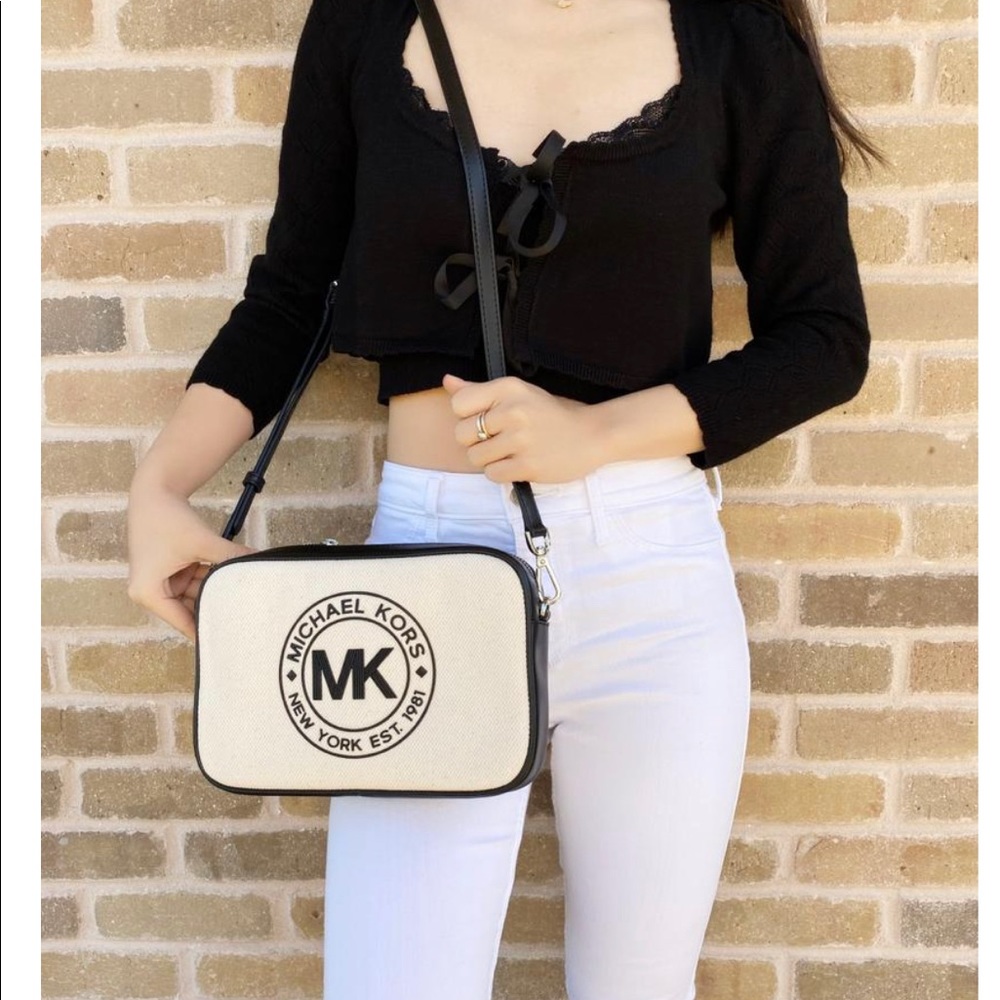COPY - Michael Kors Sport Large Canvas Crossbody Bag